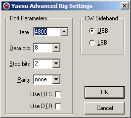 yaesu advanced settings